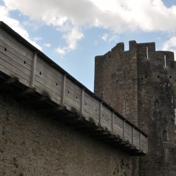 The Big Cheese - Caerphilly Castle Weapon Platform Outside